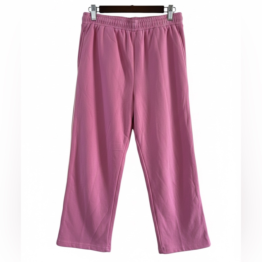 Easel Patchwork Sweatpants Size S Pastel Smiley Face Boho Joggers - Picture 2 of 9